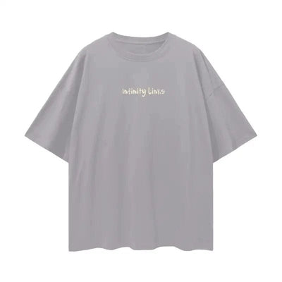 Infinity Links Let Happiness Bloom Oversize Deep Drop Shoulder Tee - 190 GSM - Heretic - s Streetwear - Boxy Fit