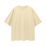 Oversize Deep Drop Shoulder Tee - 190 GSM - Light Apricot / S