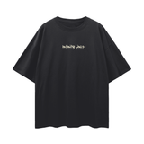 Oversize Deep Drop Shoulder Tee - 190 GSM - Black Beauty / S