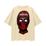 Oversize Deep Drop Shoulder Tee - 190 GSM - Light Apricot / S