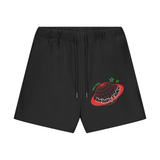 Streetwear Unisex Heavyweight 460G Fleece Loose Fit Shorts - Black Beauty / XS