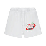 Streetwear Unisex Heavyweight 460G Fleece Loose Fit Shorts - Lucent White / XS