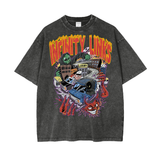Acid Wash Oversize T-Shirt - 250 GSM - Pirate Gray / S