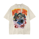 Acid Wash Oversize T-Shirt - 250 GSM - Apricot / S