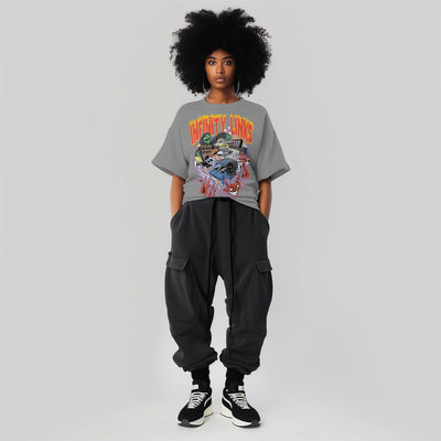 Infinity Links Temptations Acid Wash Oversize T-Shirt - 250 GSM - Heretic - s Streetwear - 100% Cotton Shirt - Casual Streetwear -  product_type
