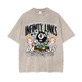 Oversize Snow Washed T-Shirt - Apricot / S