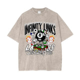 Oversize Snow Washed T-Shirt - Apricot / S