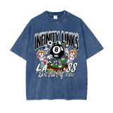 Oversize Snow Washed T-Shirt - Dark Blue / S