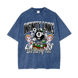 Oversize Snow Washed T-Shirt - Dark Blue / S