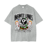 Oversize Snow Washed T-Shirt - Light Gray / S