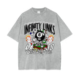 Oversize Snow Washed T-Shirt - Light Gray / S