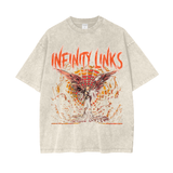Oversize Snow Washed T-Shirt - Apricot / S