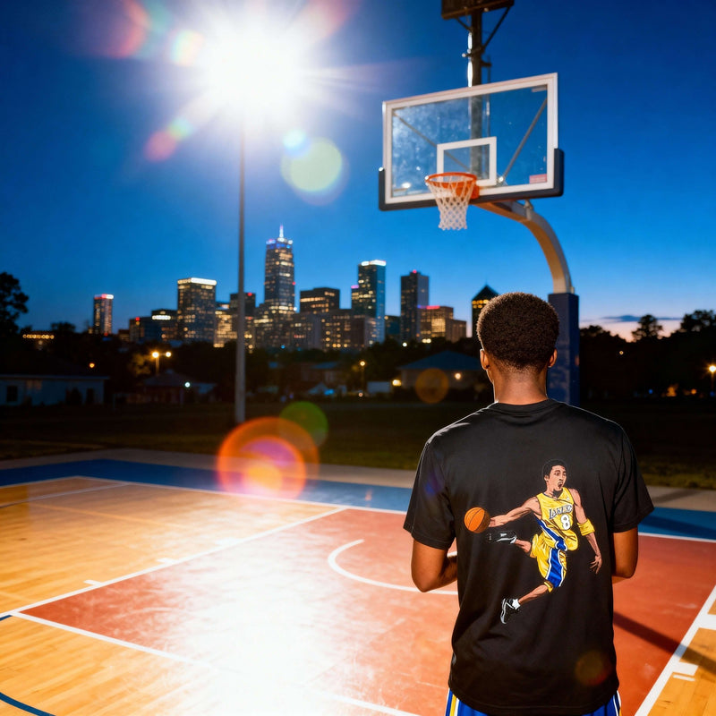 Kobe Cartoon Essential Cotton T-Shirt - Heretic - s Streetwear - casual tee - casual tshirt -  product_type