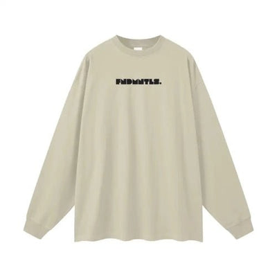 Logo Heavyweight Earth Tone Long Sleeve Graphic T-shirt - Heretic - s Streetwear - casual wear - cotton t-shirt -  product_type