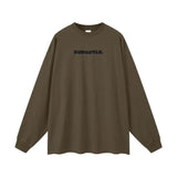 Logo Heavyweight Earth Tone Long Sleeve Graphic T-shirt - Heretic - s Streetwear - casual wear - cotton t-shirt -  product_type