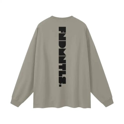 Logo Heavyweight Earth Tone Long Sleeve Graphic T-shirt - Heretic - s Streetwear - casual wear - cotton t-shirt -  product_type