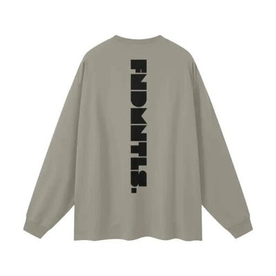 Logo Heavyweight Earth Tone Long Sleeve Graphic T-shirt - Heretic - s Streetwear - casual wear - cotton t-shirt -  product_type