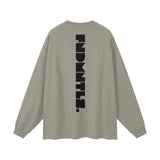 Logo Heavyweight Earth Tone Long Sleeve Graphic T-shirt - Heretic - s Streetwear - casual wear - cotton t-shirt -  product_type