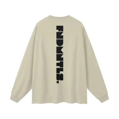 Logo Heavyweight Earth Tone Long Sleeve Graphic T-shirt - Heretic - s Streetwear - casual wear - cotton t-shirt -  product_type