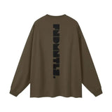 Logo Heavyweight Earth Tone Long Sleeve Graphic T-shirt - Heretic - s Streetwear - casual wear - cotton t-shirt -  product_type