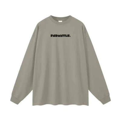 Logo Heavyweight Earth Tone Long Sleeve Graphic T-shirt - Heretic - s Streetwear - casual wear - cotton t-shirt -  product_type