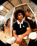 Contrast Collar Short-Sleeve Polo Shirt