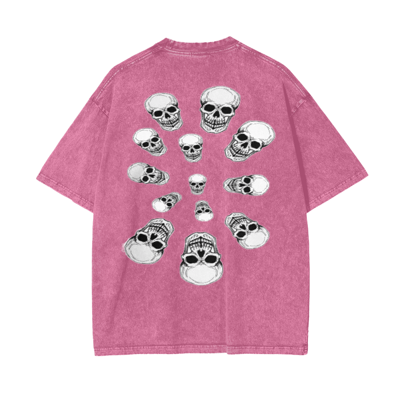 Nephilim Oversize Snow Wash Black Graphic Tee - Heretic - s Streetwear - Cotton - Graphic T-Shirt -  product_type