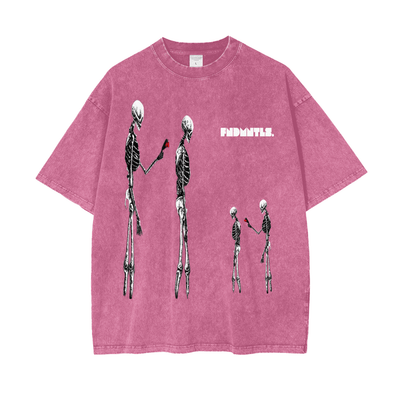 Nephilim Oversize Snow Wash Black Graphic Tee - Heretic - s Streetwear - Cotton - Graphic T-Shirt -  product_type