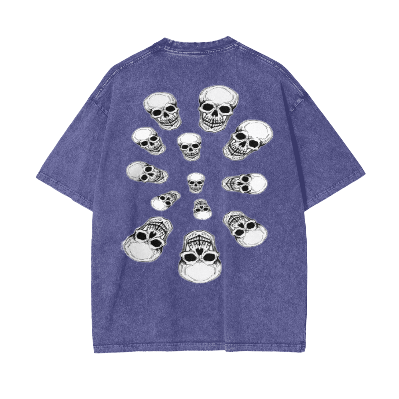 Nephilim Oversize Snow Wash Black Graphic Tee - Heretic - s Streetwear - Cotton - Graphic T-Shirt -  product_type