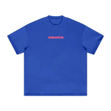 FNDMNTLS. Pink Logo Heavyweight Earth Tone Graphic T-Shirt Colorful Blue / XS