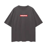 FNDMNTLS. Box Logo Graphic T-shirt Dark Gray / S