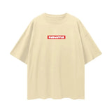 FNDMNTLS. Box Logo Graphic T-shirt Light Apricot / S