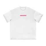 FNDMNTLS. Pink Logo Heavyweight Earth Tone Graphic T-Shirt White / XS