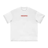 FNDMNTLS. Red Logo Heavyweight Earth Tone Graphic T-Shirt White / XS