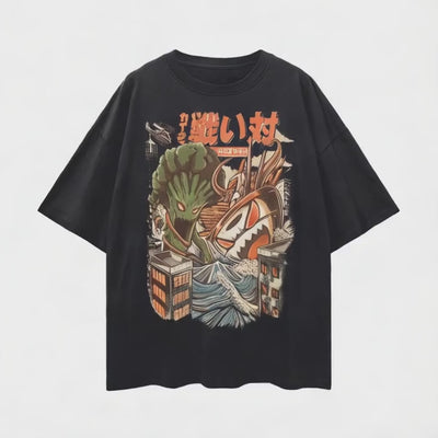 Brocolli noodles and sushi Graphic Tshirt ad