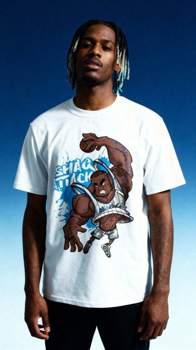 Shaq Attack Unisex Cotton T-Shirt: Comfort & Style Essential - Heretic - s Streetwear - casual wear - Cotton T-shirt -  product_type