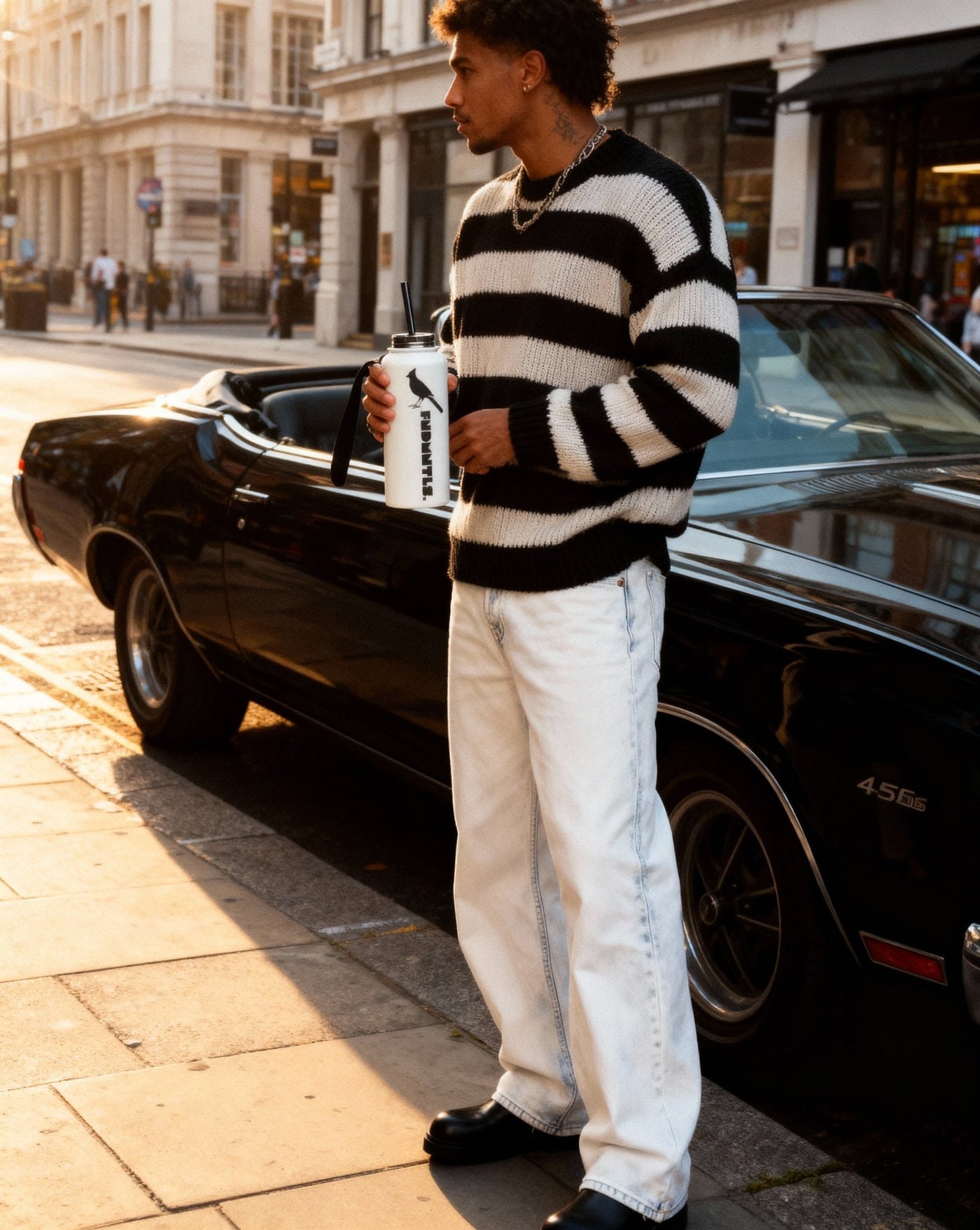 Stainless steel water bottle with a straw lid - Heretic - s Streetwear - collectibles - dishwasher safe mug -  product_type