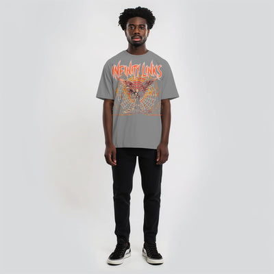 Web of Life Oversize Snow Washed T-Shirt - Heretic - s Streetwear - Casual Fashion - Casual Streetwear -  product_type